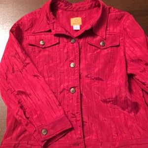 Size 12 red jacket